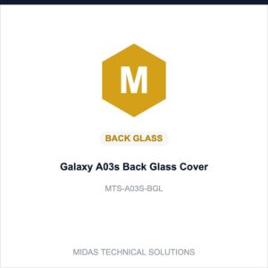 Galaxy A03s Back Glass Cover