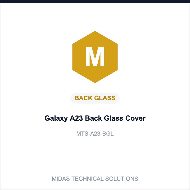 Galaxy A23 Back Glass Cover