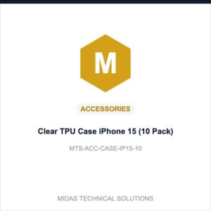 Clear TPU Case iPhone 15 (10 Pack)
