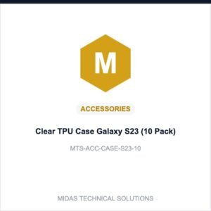 Midas Technical Solutions product card for Clear TPU Case Galaxy S23 (10 Pack), SKU MTS-ACC-CASE-S23-10