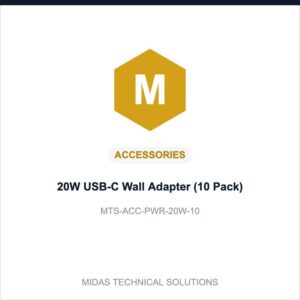 20W USB-C Wall Adapter (10 Pack)