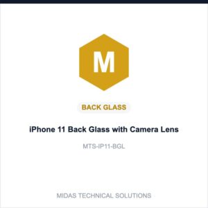 iPhone 11 Back Glass with Camera Lens