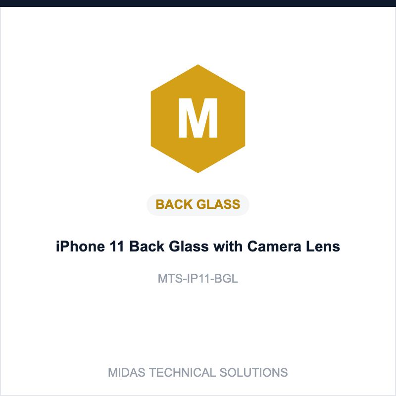 iPhone 11 Back Glass with Camera Lens