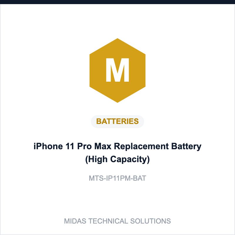 iPhone 11 Pro Max Replacement Battery (High Capacity)