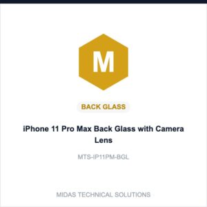 iPhone 11 Pro Max Back Glass with Camera Lens