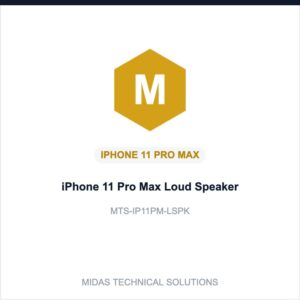 iPhone 11 Pro Max Loud Speaker