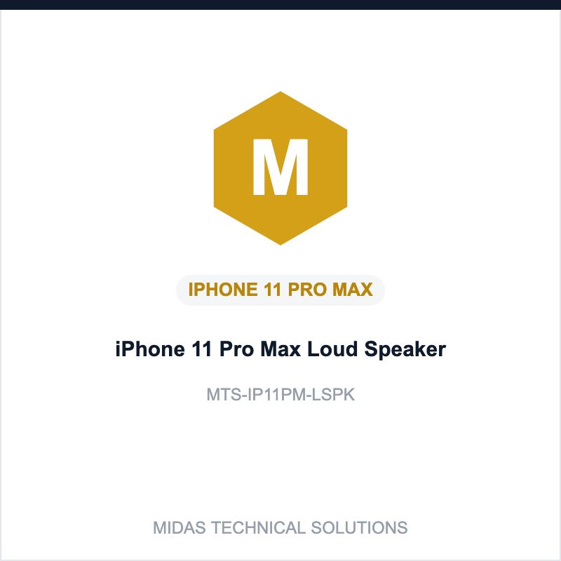 iPhone 11 Pro Max Loud Speaker