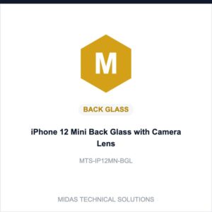 iPhone 12 Mini Back Glass with Camera Lens