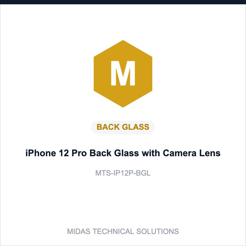 iPhone 12 Pro Back Glass with Camera Lens