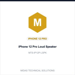 iPhone 12 Pro Loud Speaker