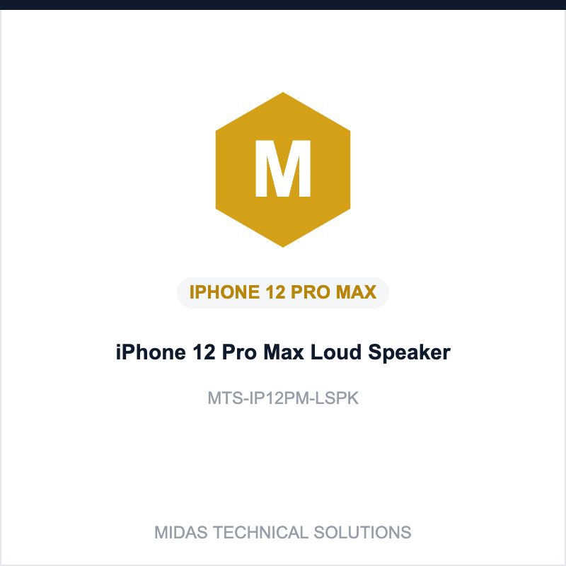 iPhone 12 Pro Max Loud Speaker