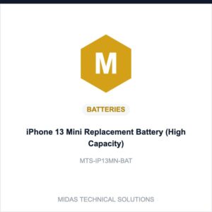 iPhone 13 Mini Replacement Battery (High Capacity)