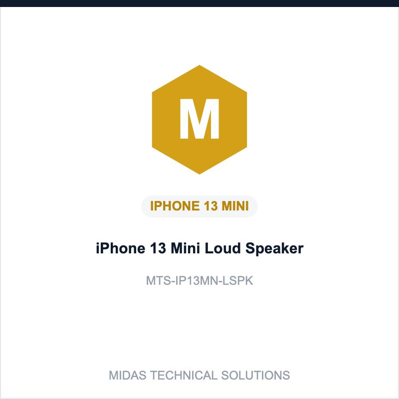 iPhone 13 Mini Loud Speaker