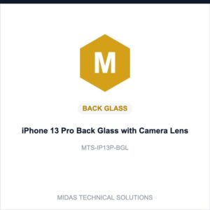 iPhone 13 Pro Back Glass with Camera Lens