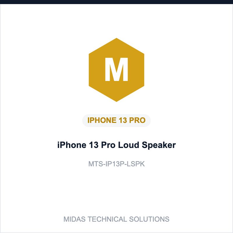 iPhone 13 Pro Loud Speaker