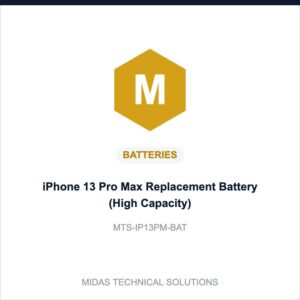 iPhone 13 Pro Max Replacement Battery (High Capacity)
