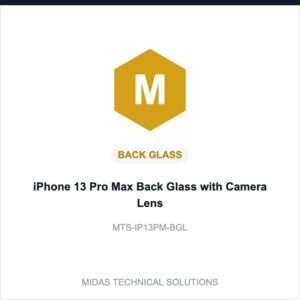 iPhone 13 Pro Max Back Glass with Camera Lens