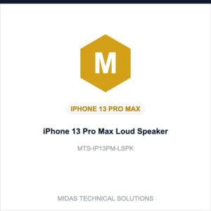 iPhone 13 Pro Max Loud Speaker