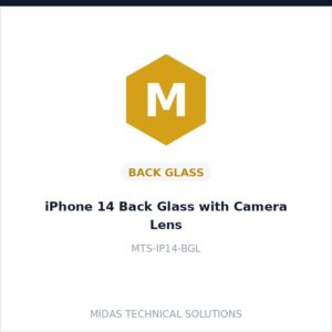 iPhone 14 Back Glass with Camera Lens