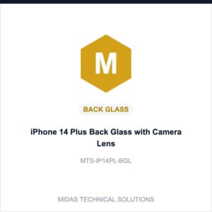 iPhone 14 Plus Back Glass with Camera Lens