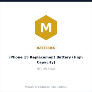 iPhone 15 Replacement Battery (High Capacity)