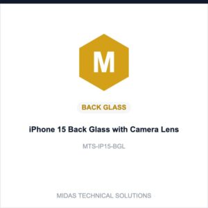 iPhone 15 Back Glass with Camera Lens