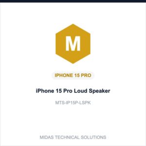 iPhone 15 Pro Loud Speaker