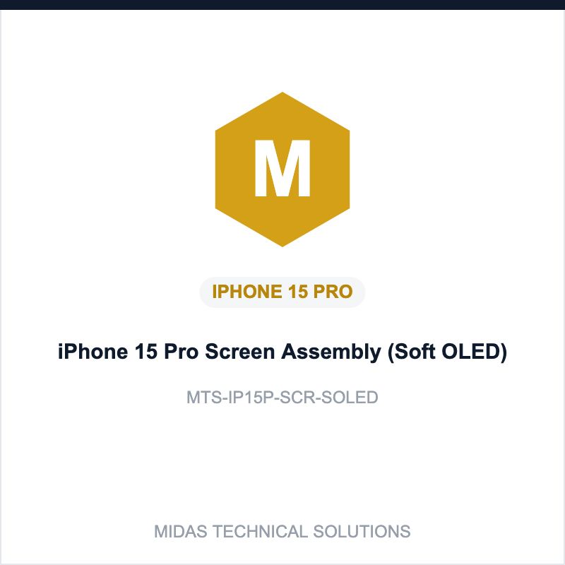 iPhone 15 Pro Screen Assembly (Soft OLED)