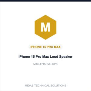 iPhone 15 Pro Max Loud Speaker