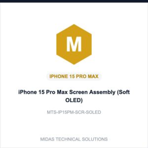 iPhone 15 Pro Max Screen Assembly (Soft OLED)