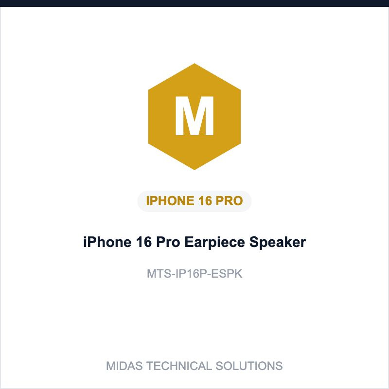 iPhone 16 Pro Earpiece Speaker