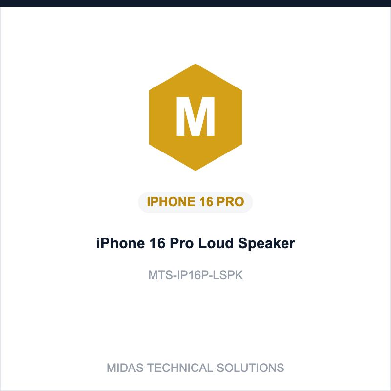 iPhone 16 Pro Loud Speaker