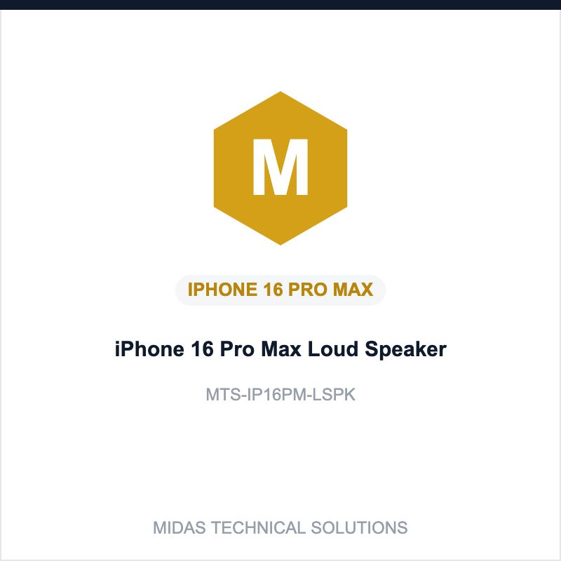 iPhone 16 Pro Max Loud Speaker