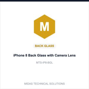 iPhone 8 Back Glass with Camera Lens