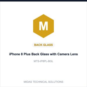 iPhone 8 Plus Back Glass with Camera Lens