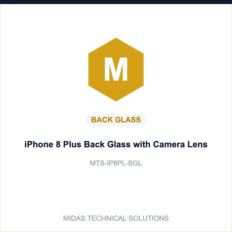 iPhone 8 Plus Back Glass with Camera Lens