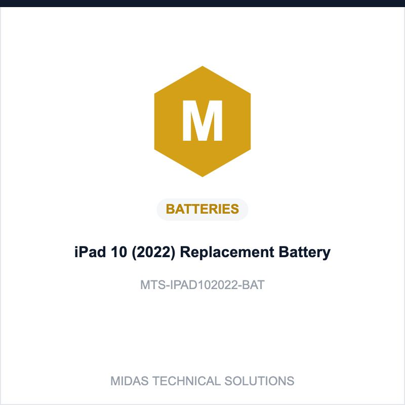 iPad 10 (2022) Replacement Battery