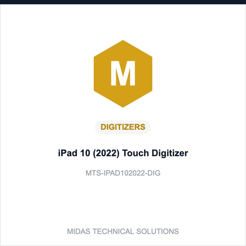 iPad 10 (2022) Touch Digitizer