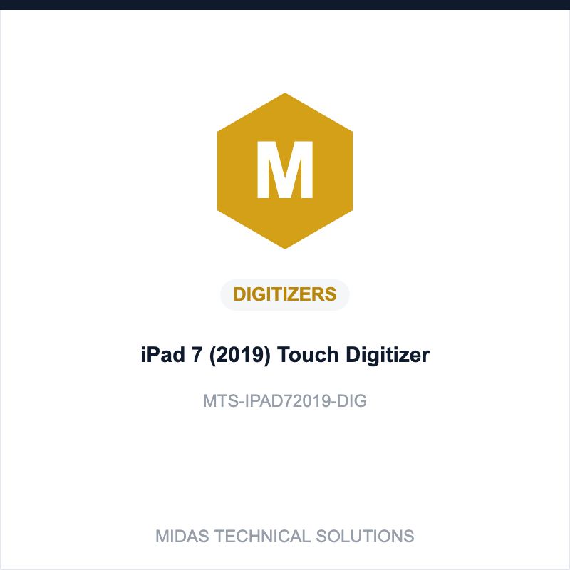 iPad 7 (2019) Touch Digitizer