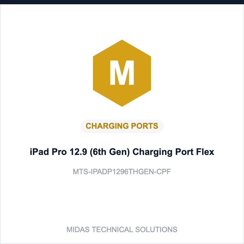 iPad Pro 12.9 (6th Gen) Charging Port Flex