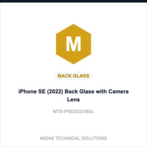 iPhone SE (2022) Back Glass with Camera Lens