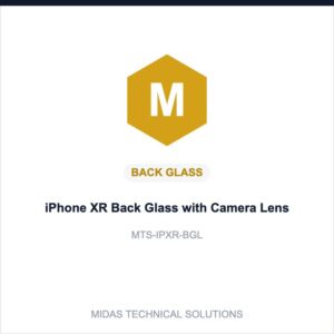 iPhone XR Back Glass with Camera Lens
