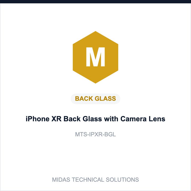 iPhone XR Back Glass with Camera Lens