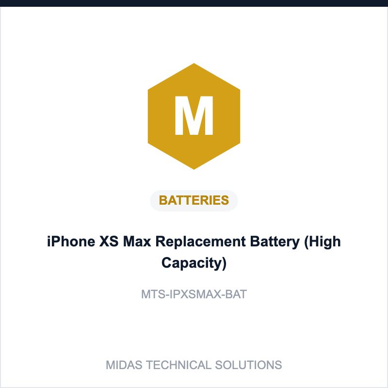 iPhone XS Max Replacement Battery (High Capacity)