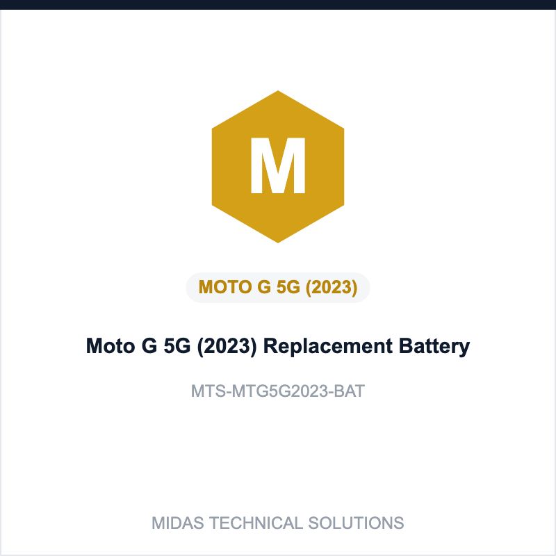 Moto G 5G (2023) Replacement Battery