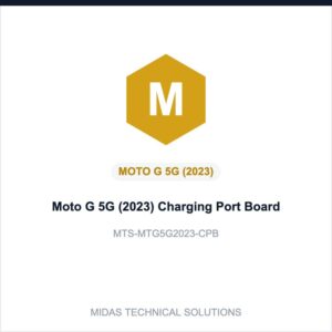 Moto G 5G (2023) Charging Port Board