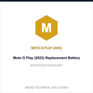 Moto G Play (2023) Replacement Battery