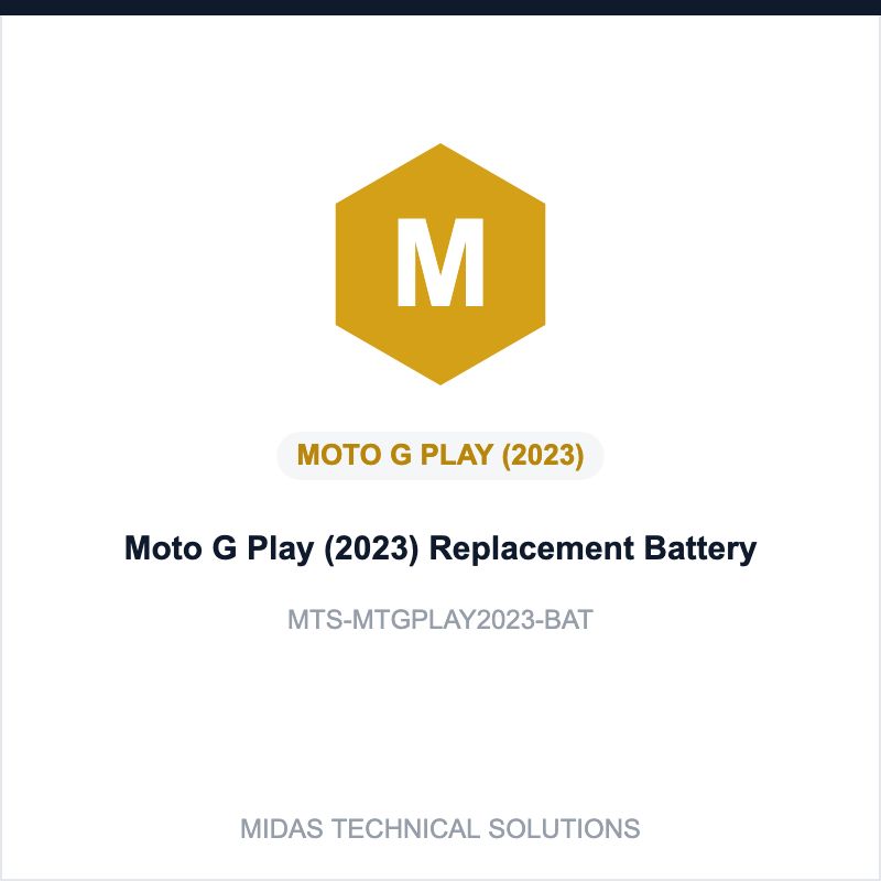 Moto G Play (2023) Replacement Battery