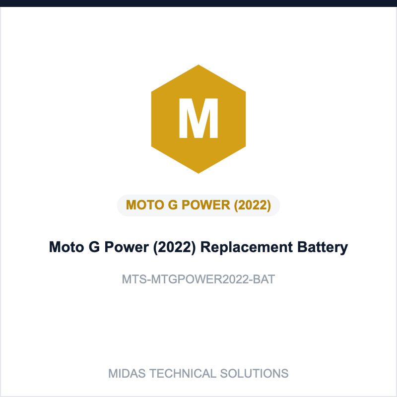 Moto G Power (2022) Replacement Battery