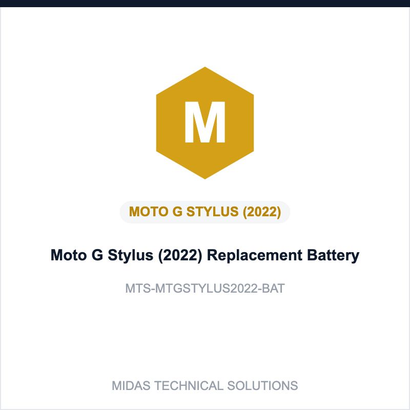 Moto G Stylus (2022) Replacement Battery